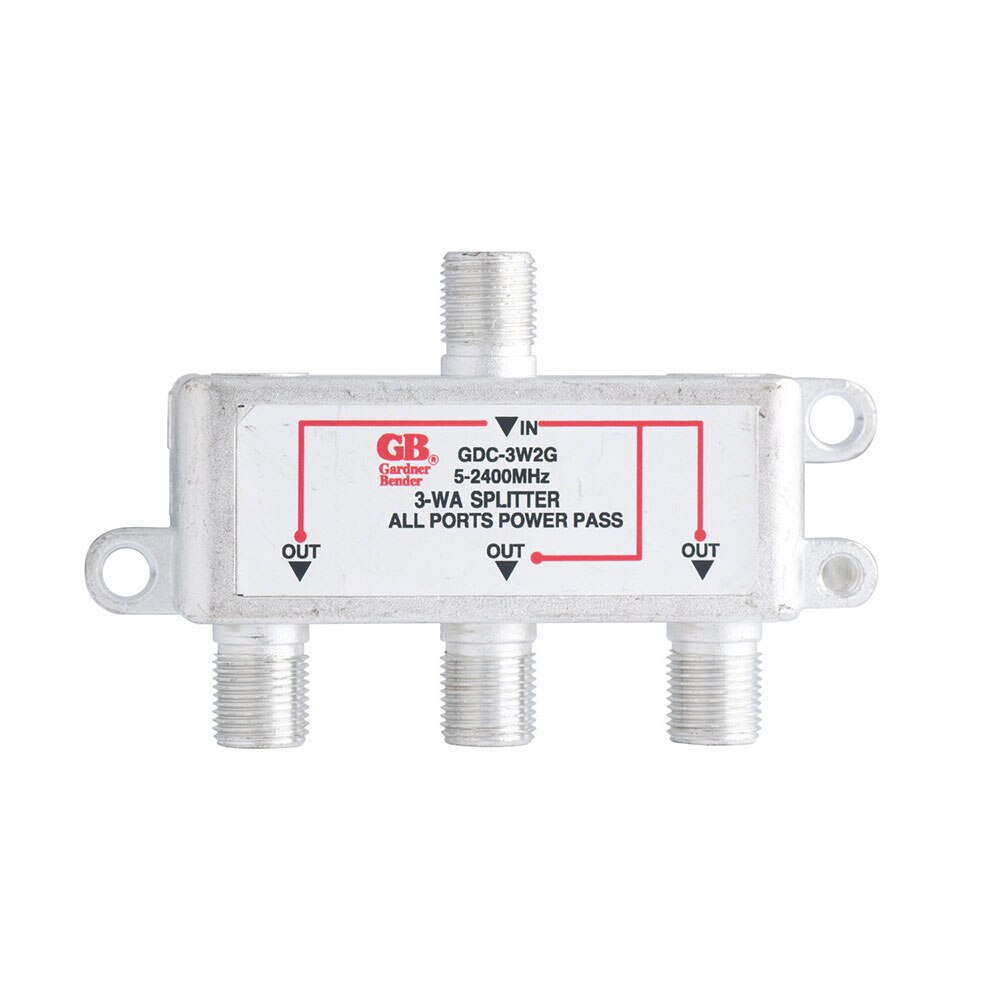 Gardner Bender GDC-3W2G Splitter Satellite/Digital TV 5MHz-2.3GHz 3-Way