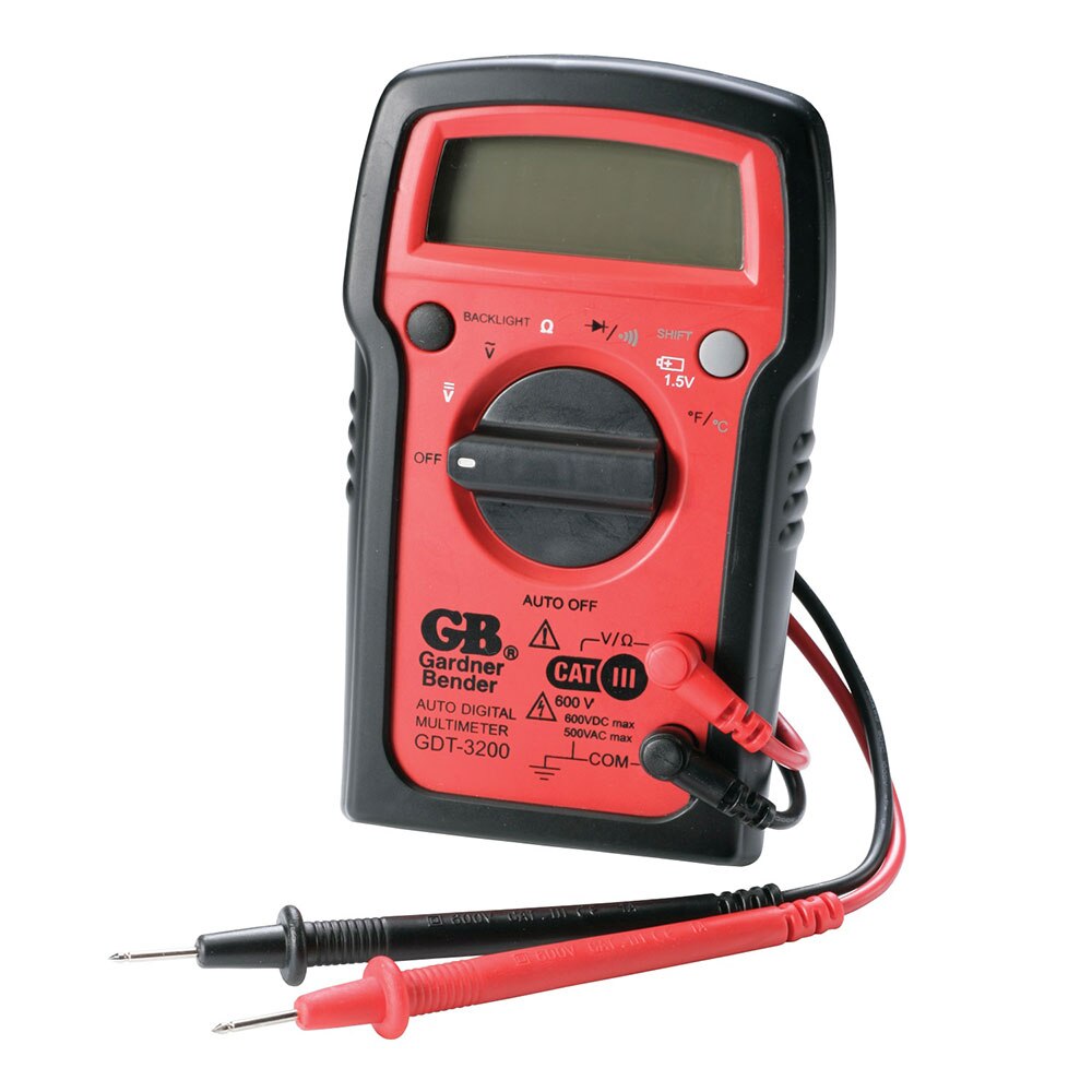 Gardner Bender GDT-3200 Auto Ranging Digital Multimeter 7 Functions