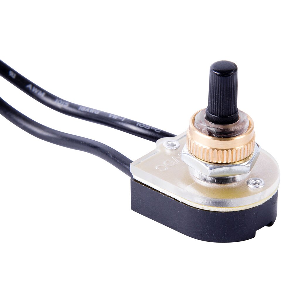 Gardner Bender GSW-69 Black Plastic Rot SPST 6A 125VAC O/F