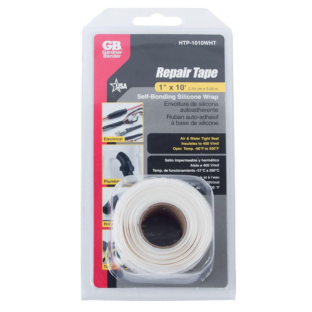 Gardner Bender HTP-1010WHT Tape Repair Tape 1"x10, White