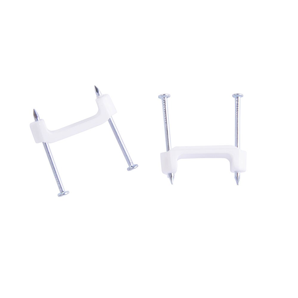 Gardner Bender PS-1575T2 Plastic Staple 3/4" White, 15/Clam