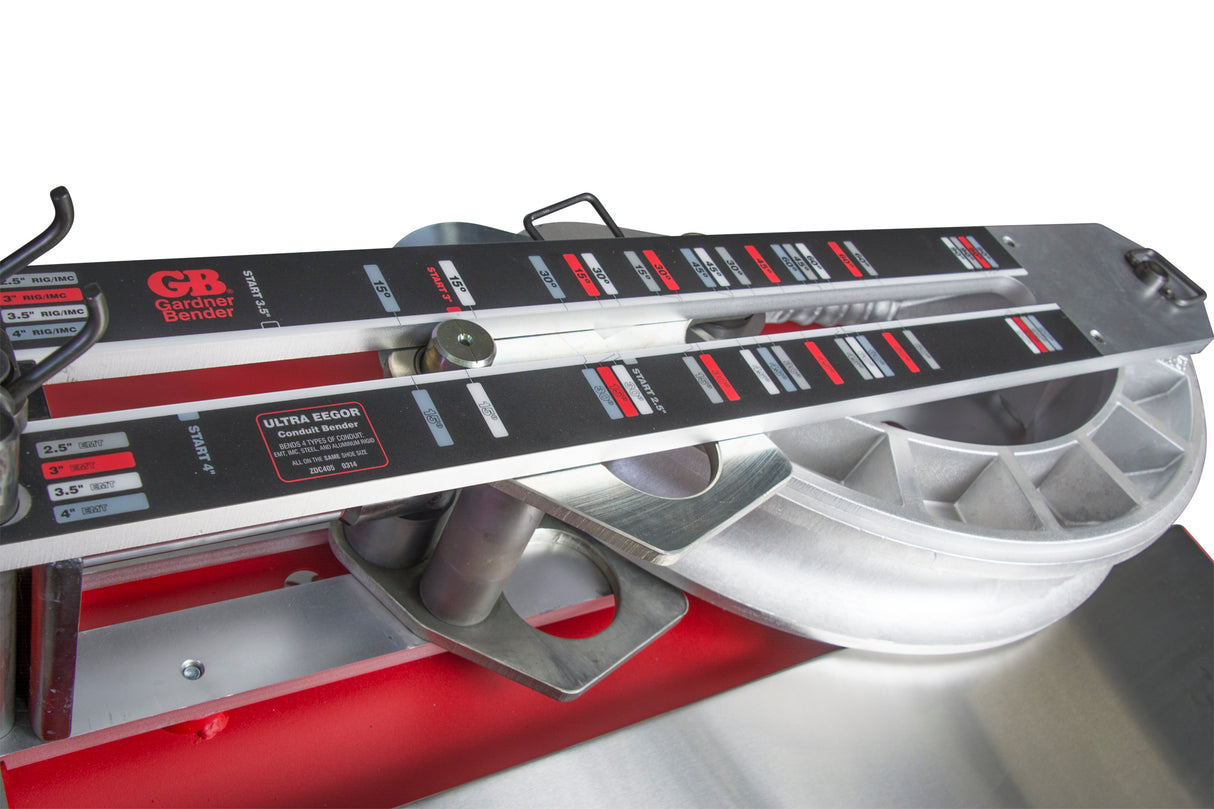 Gardner Bender MB400DLP Long Stroke Ultra Eegor Hydraulic Bender, Table, Electric Pump, Shoe Group - 7