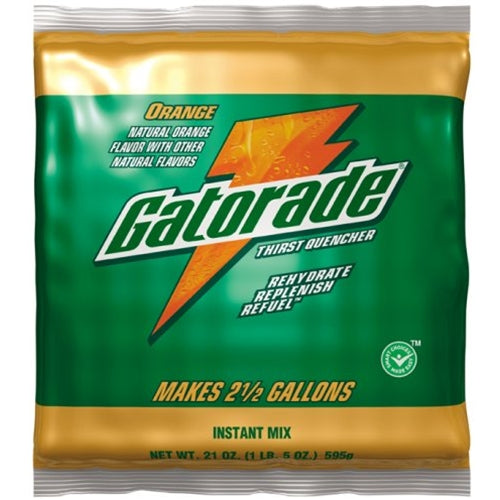 Gatorade 03970 Gatorade 2.5 Gallon Powder Pouch, Orange