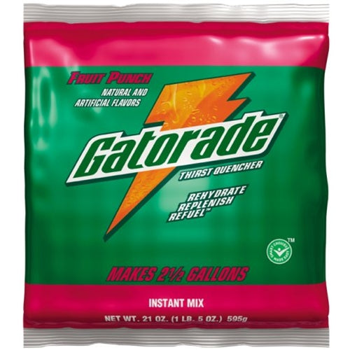 Gatorade 33691 Gatorade 2.5 Gallon Powder Pouch, Fruit Punch