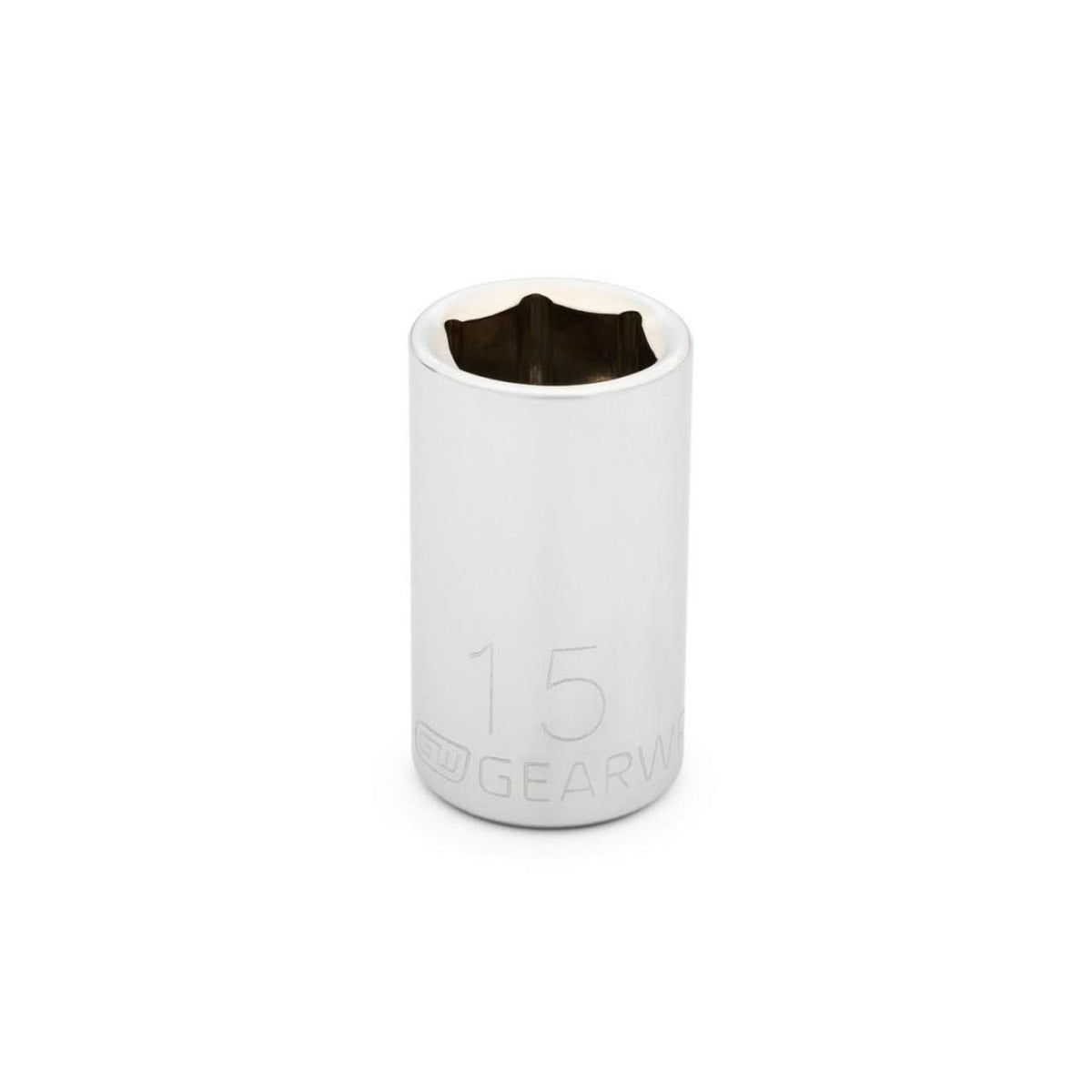 GearWrench 80627 1/2" Drive 6 Point Standard Metric Socket 15mm