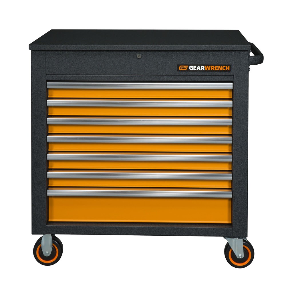GearWrench 83246 35" 7 Drawer GSX Series Rolling Tool Cart with Tilt Top