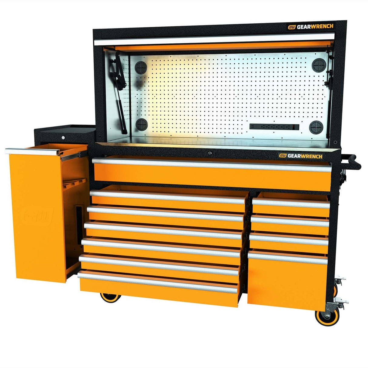 GearWrench 83247SL 15 in. Side Locker for 52 in. Rolling Tool Cabinet System with Built-In Power Strip - 6