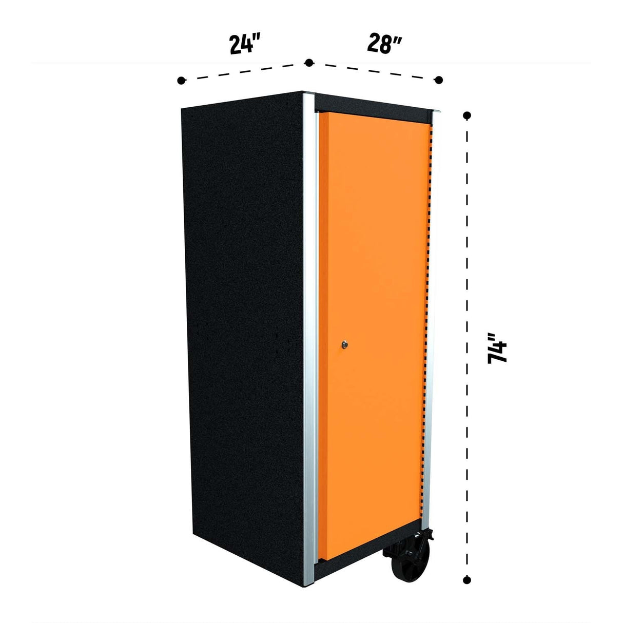 GearWrench 83249SL 28 in x 24 in Steel Side Locker with Power Strips for 72 in Rolling Tool Cabinet System - 4