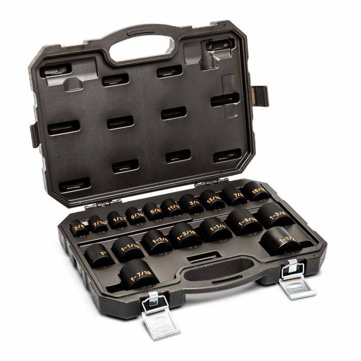 GearWrench 84932H 19 Piece 1/2" Drive 6 Point SAE Hi-Viz Impact Socket Set - 3