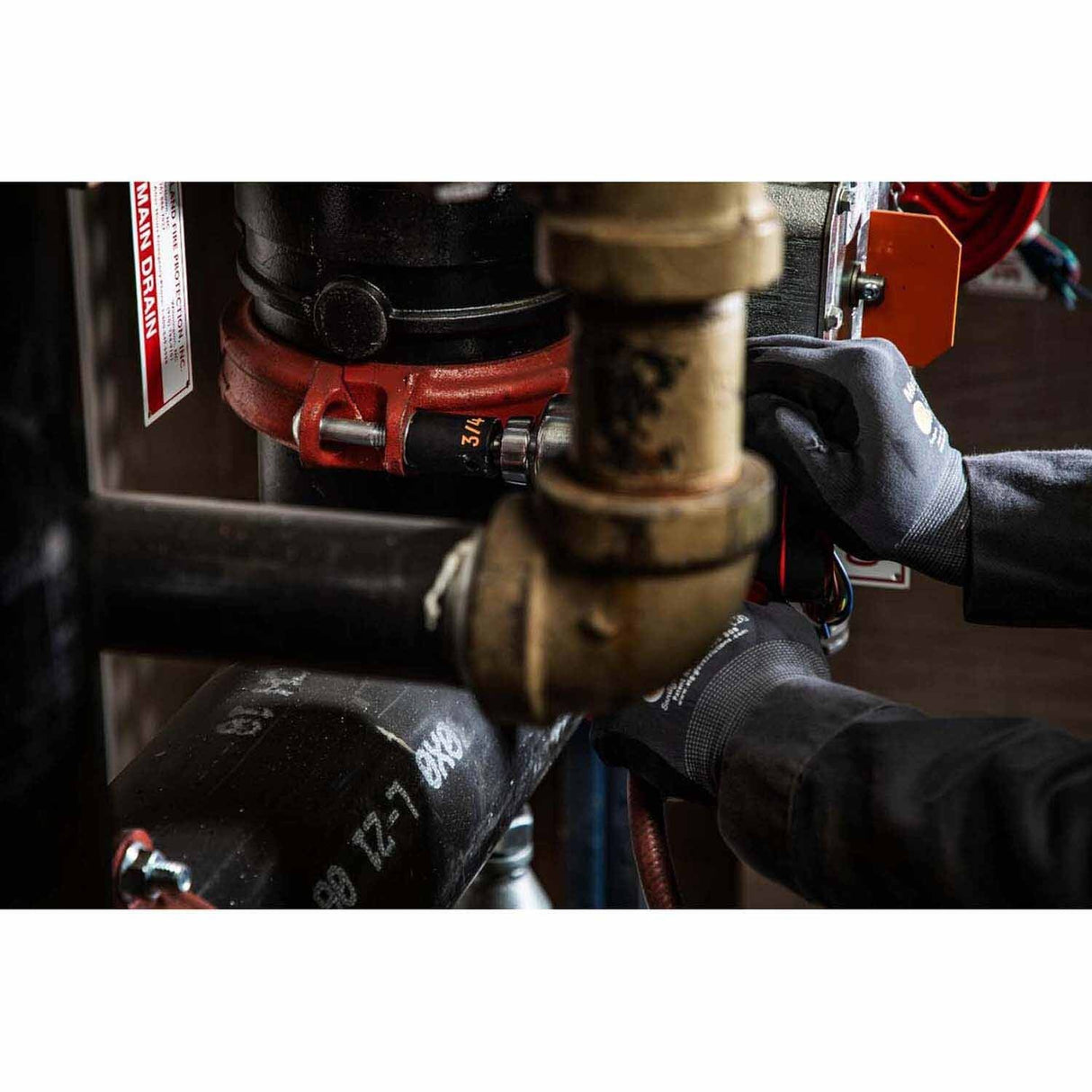 GearWrench 84932H 19 Piece 1/2" Drive 6 Point SAE Hi-Viz Impact Socket Set - 7