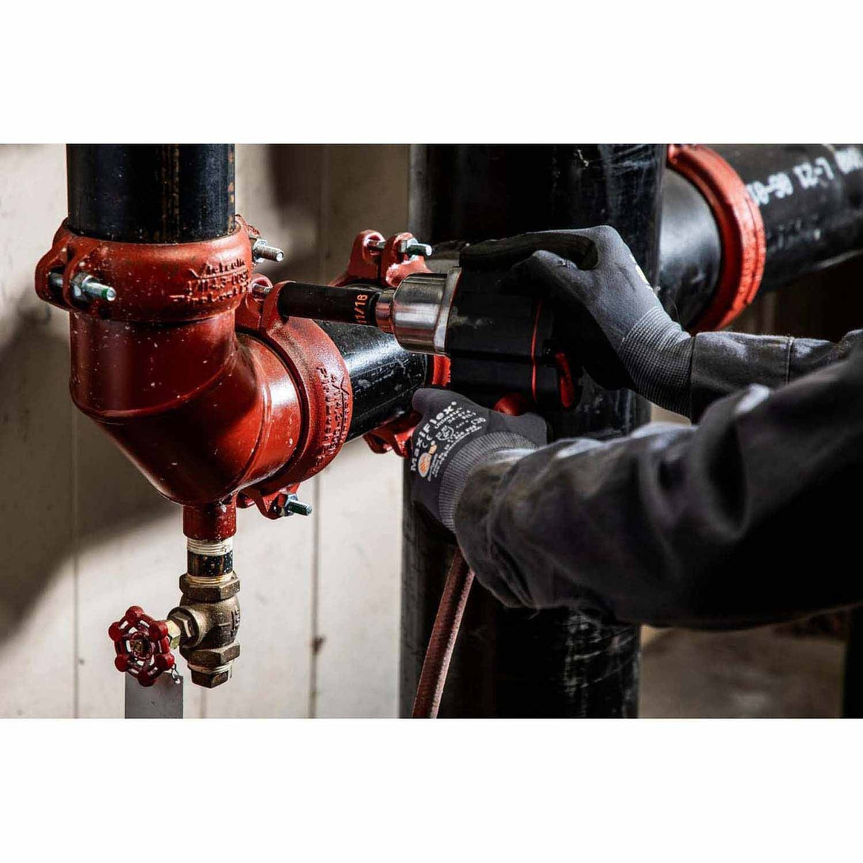 GearWrench 84942H 12 Piece 1/2" Drive 6 Point SAE Hi-Viz Deep Impact Socket Set - 8