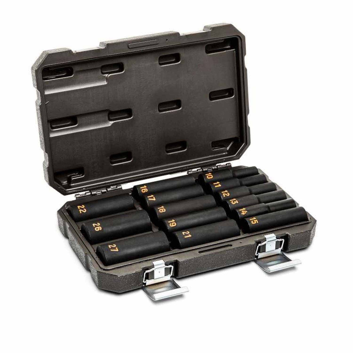 GearWrench 84955H 14 Piece 1/2" Drive 6 Point Metric Hi-Viz Deep Impact Socket Set - 3