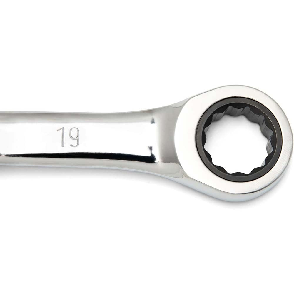 GearWrench 85898 9 Pc. 72-Tooth 12 Point XL X-Beam Ratcheting Combination SAE Wrench Set - 4