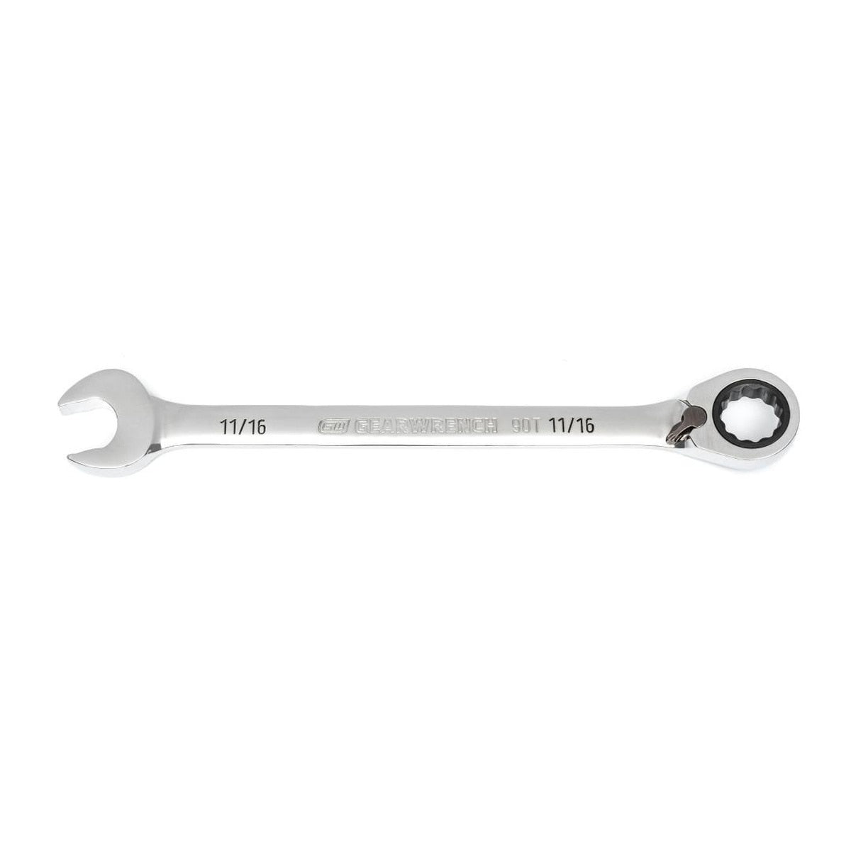 GearWrench 86648 11/16" Reversible 90-Tooth 12-Point Ratcheting Combination Wrench
