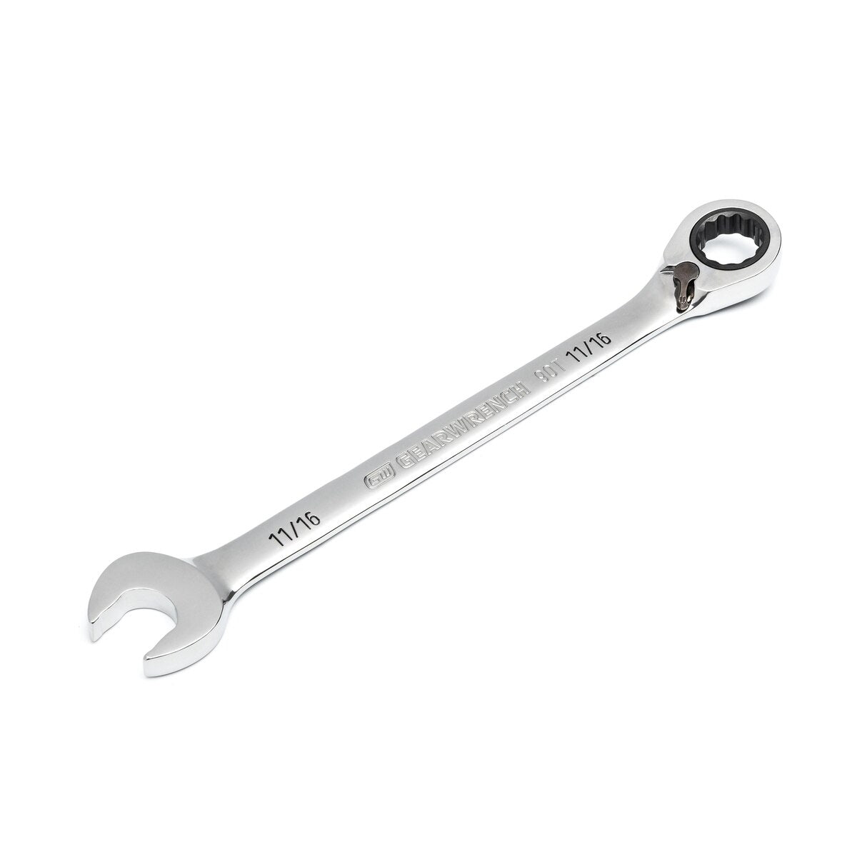 GearWrench 86648 11/16" Reversible 90-Tooth 12-Point Ratcheting Combination Wrench - 2