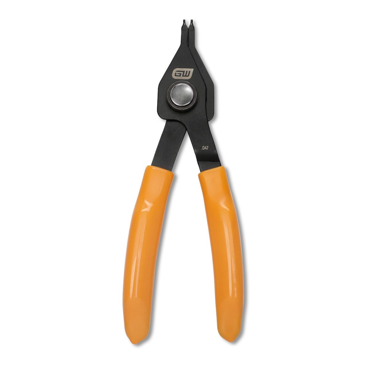 GearWrench 89714 5" Straight Push Button Convertible Snap Ring Pliers with 0.047" Tips