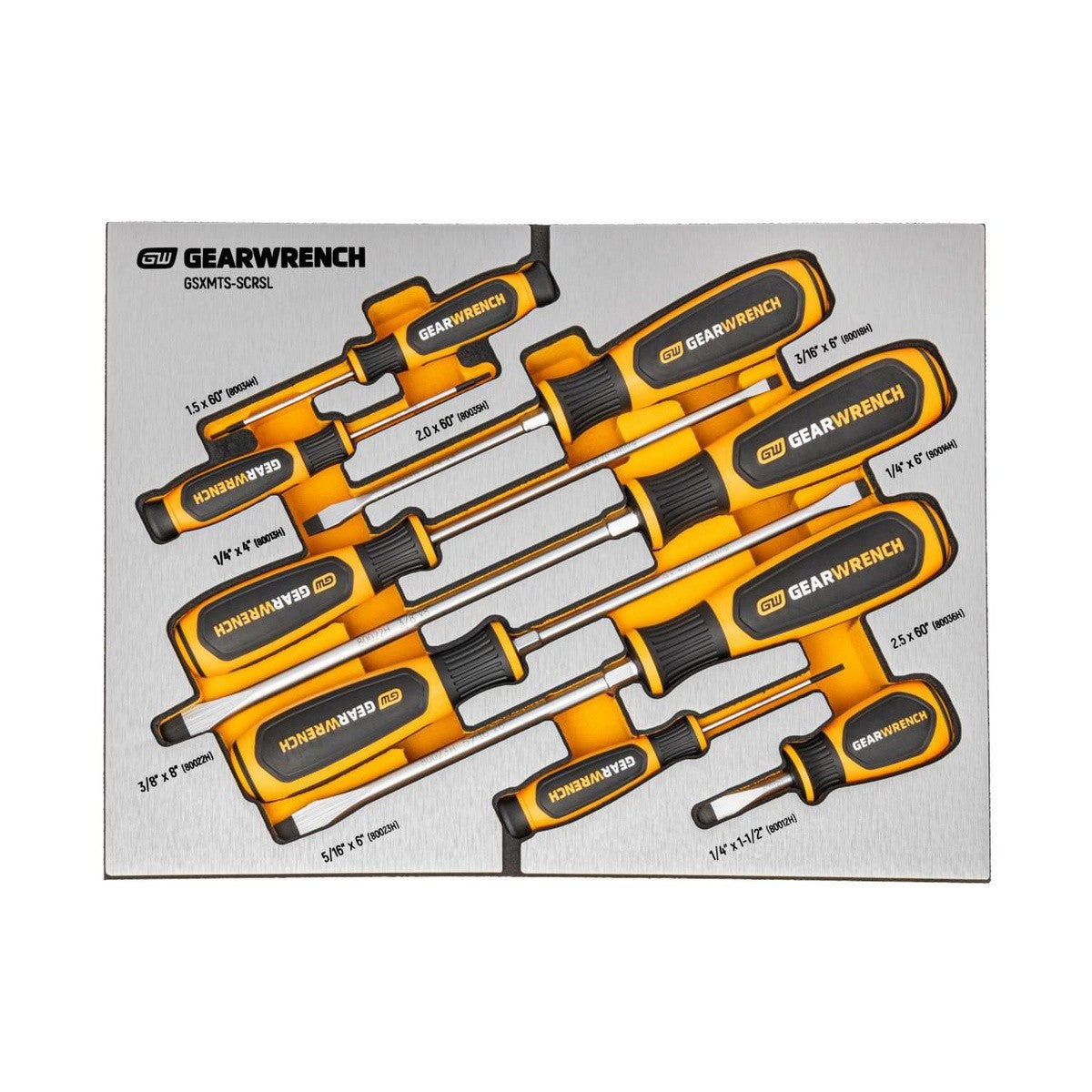 GearWrench GSXMTSKITB Premium Pliers and Screwdrivers Set with Foam Storage Trays (33 Piece) - 3