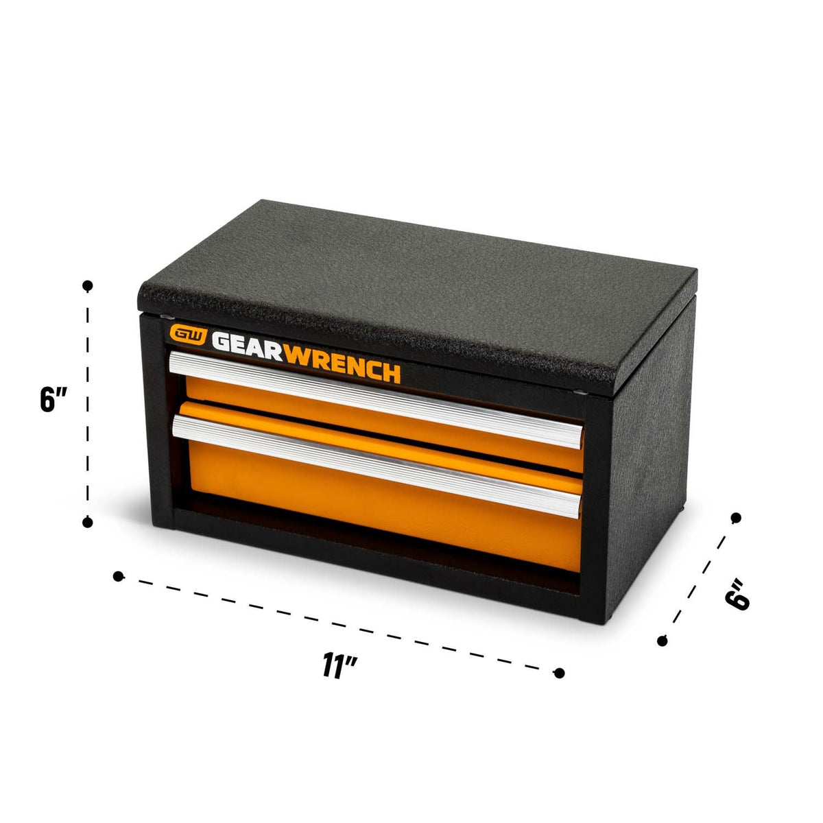 GearWrench GWBXMINIS 11 in. 2 Drawer Steel Mini Toolbox with Patent-Pending Hang Hook - 4