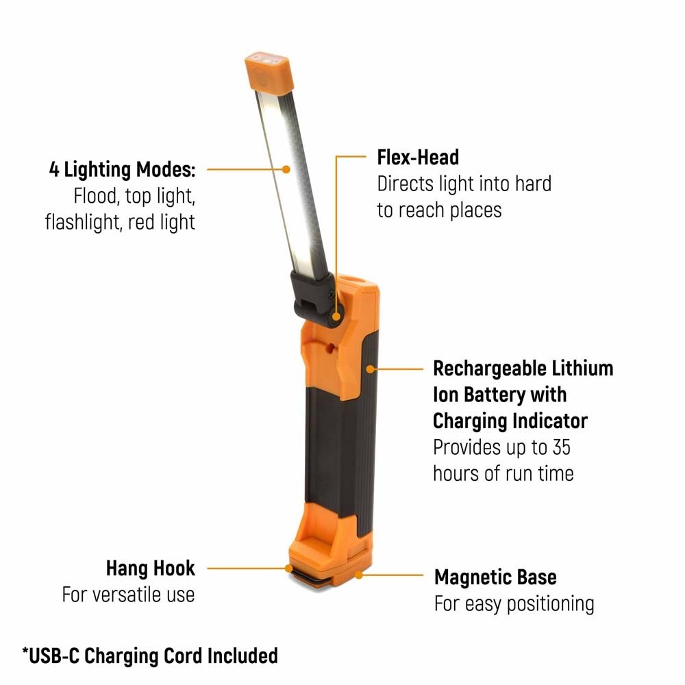 GearWrench GWFL105 10-1/2" Flex Head Rechargeable Light - 2