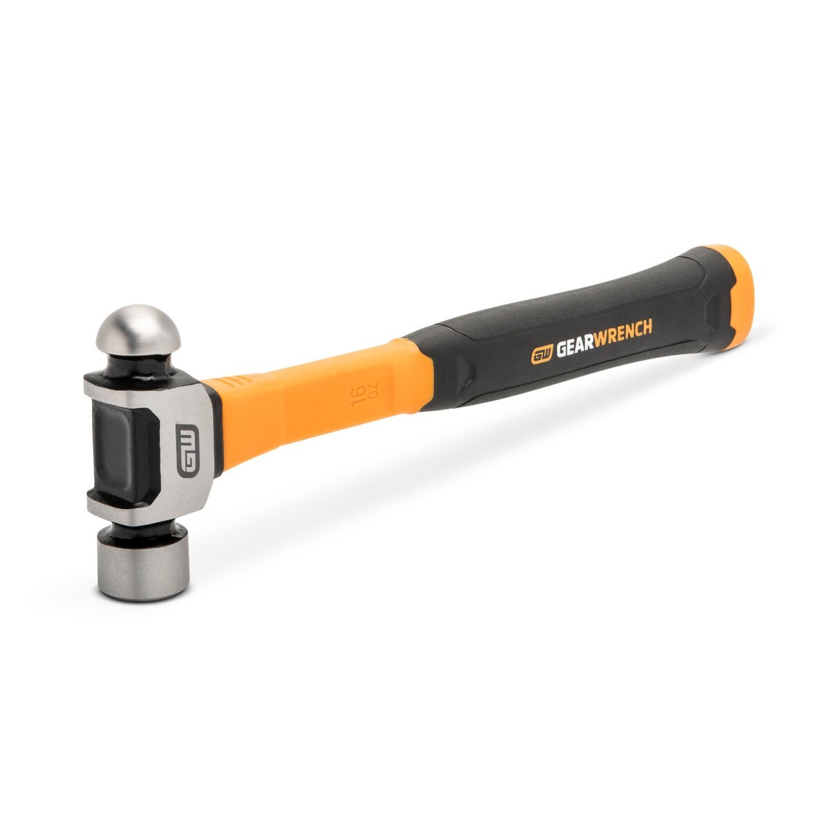 GearWrench GWHFGBP16 16 oz Ball Pein Hammer with Fiberglass Handle for Metal Shaping and Striking - 5