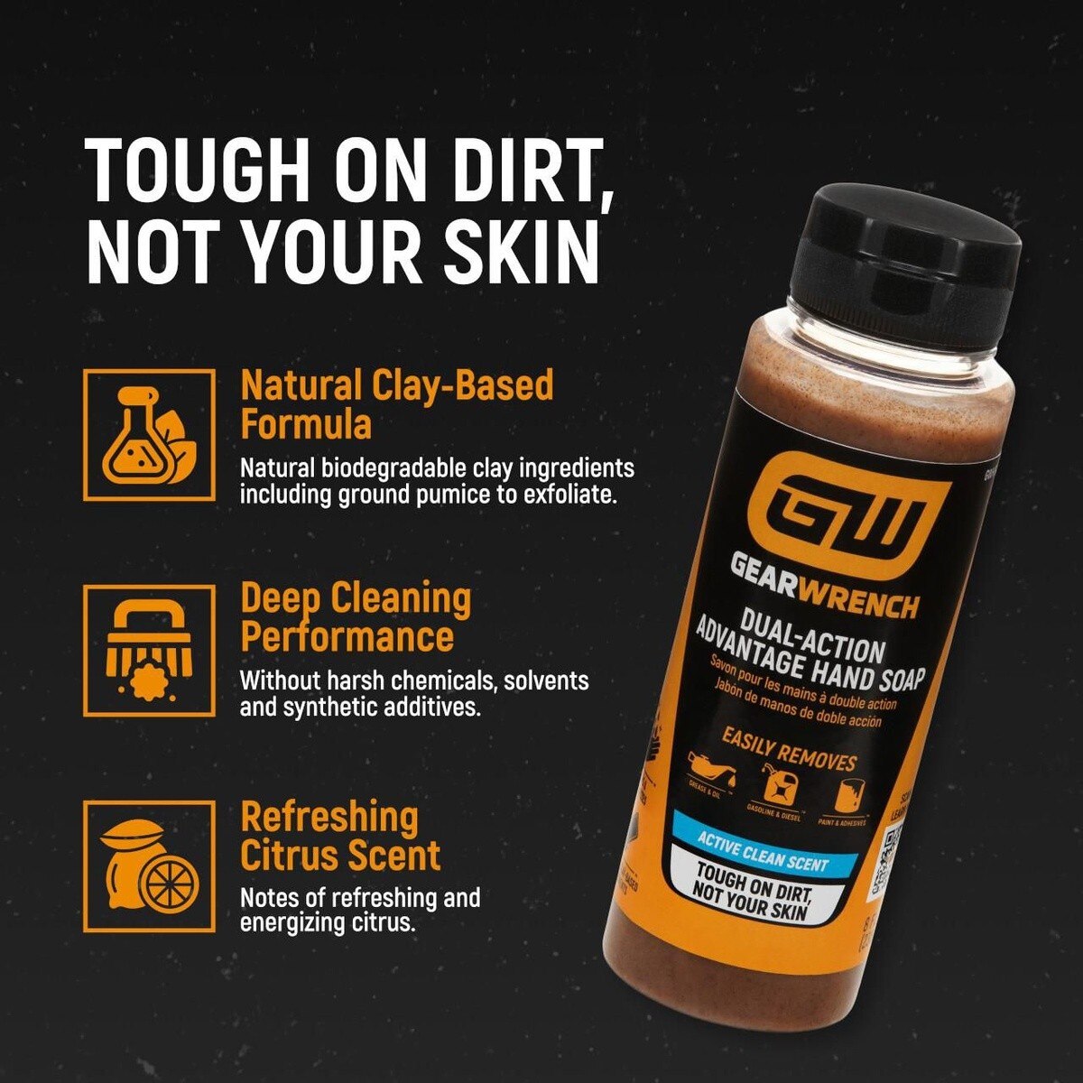 GearWrench GWHS8 Heavy Duty Pumice Hand Soap with Citrus Scent (8 oz) - 2