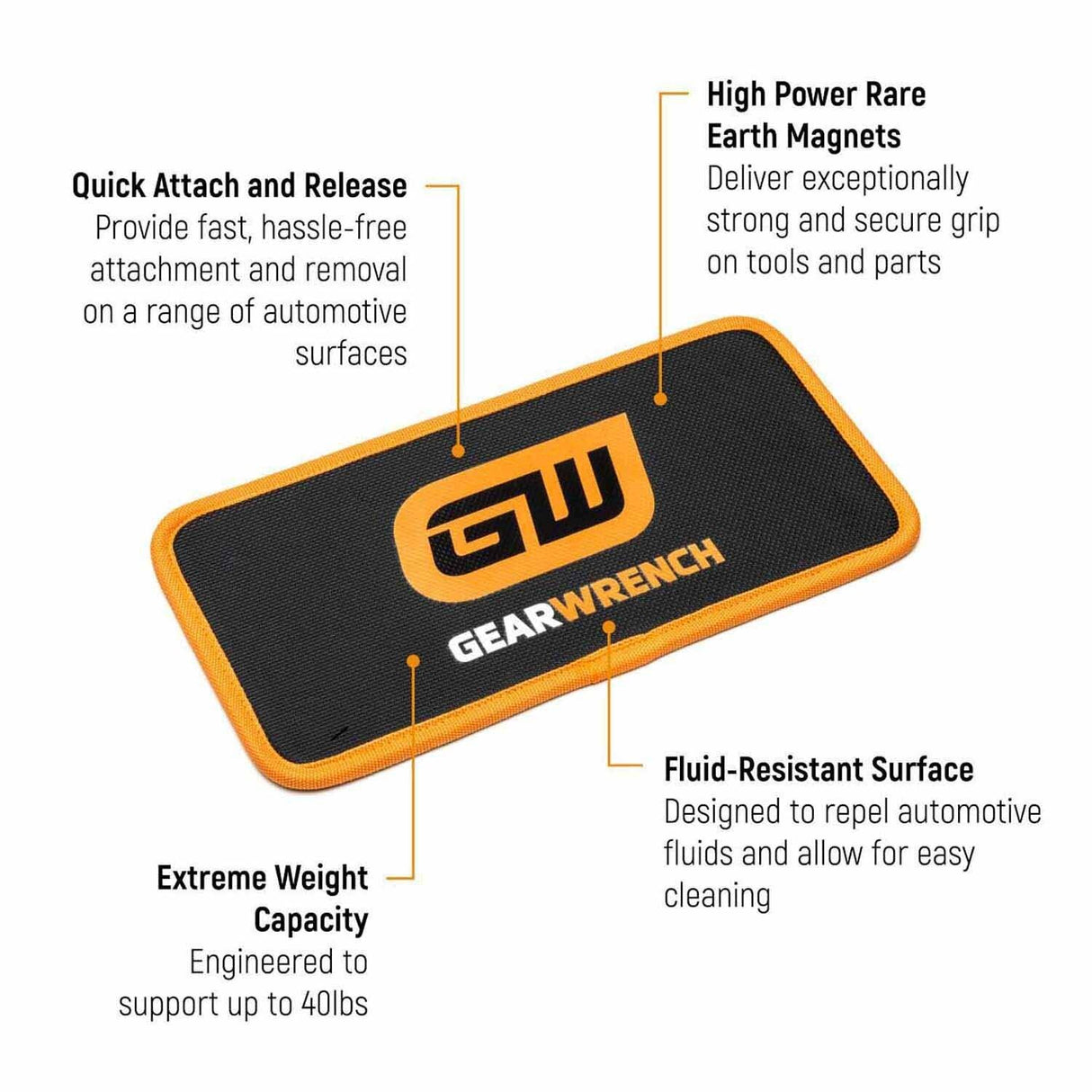 GearWrench GWMAGMAT108 10" X 8" High Strength Magnetic Tool Mat - 2