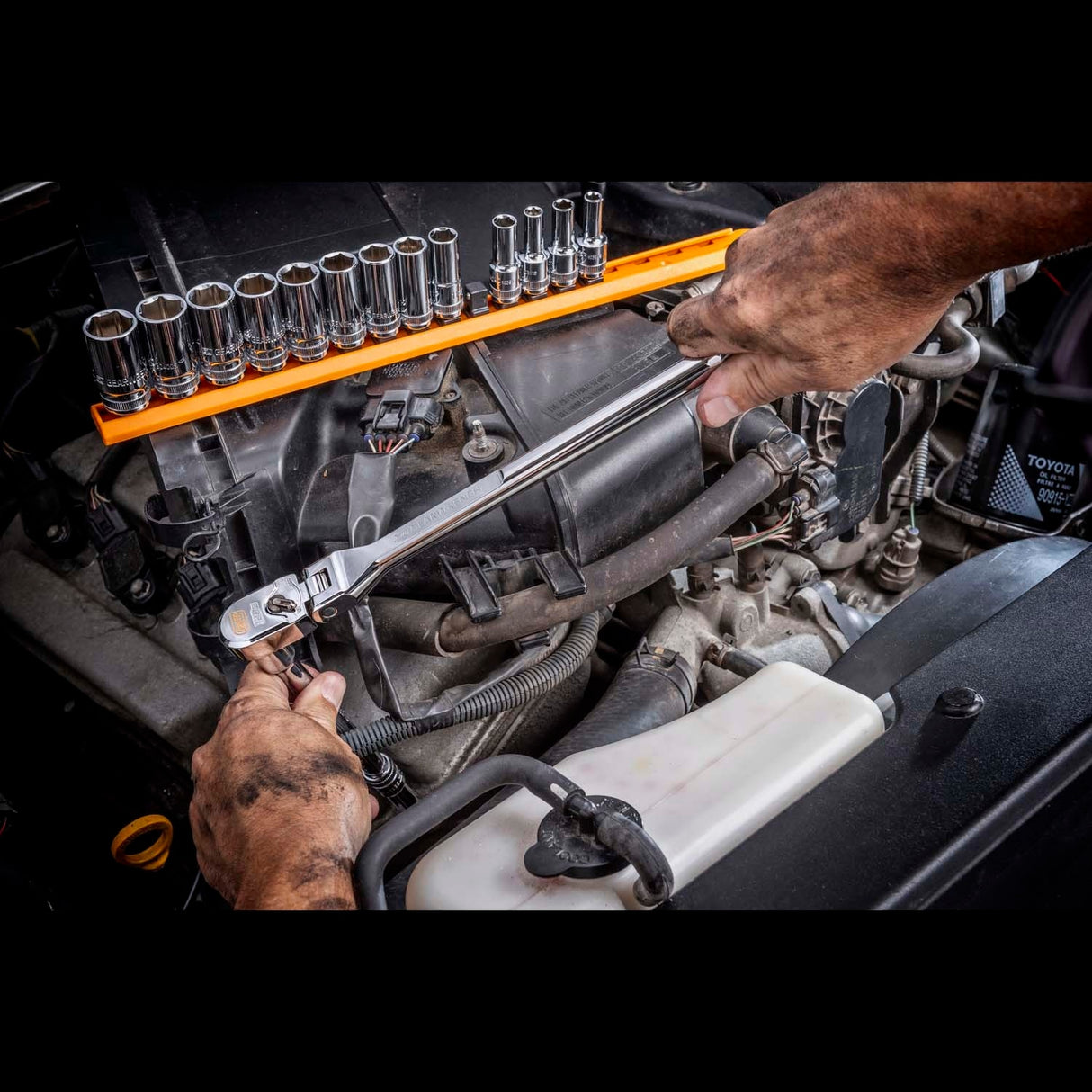 GearWrench GWMS120CBMTS 120XP 1/4 in 3/8 in 1/2 in Drive Mechanics Tool Set in Foam Tray (89 Piece) - 7