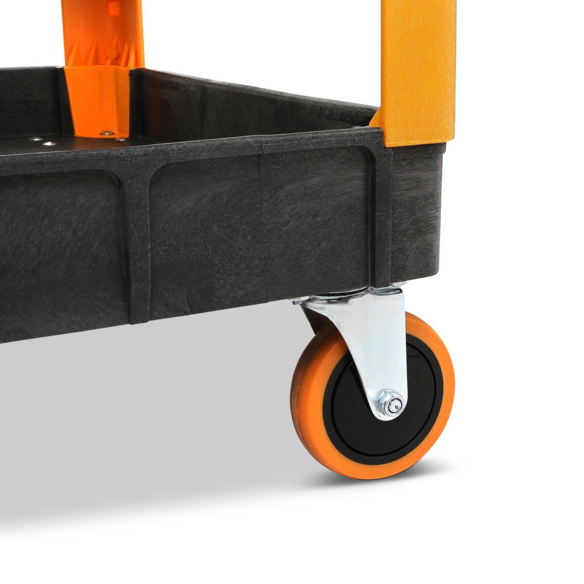 GearWrench GWPSCM 46" 2 Shelf Heavy Duty Plastic Utility Cart with Locking Casters 500 lb Capacity - 5
