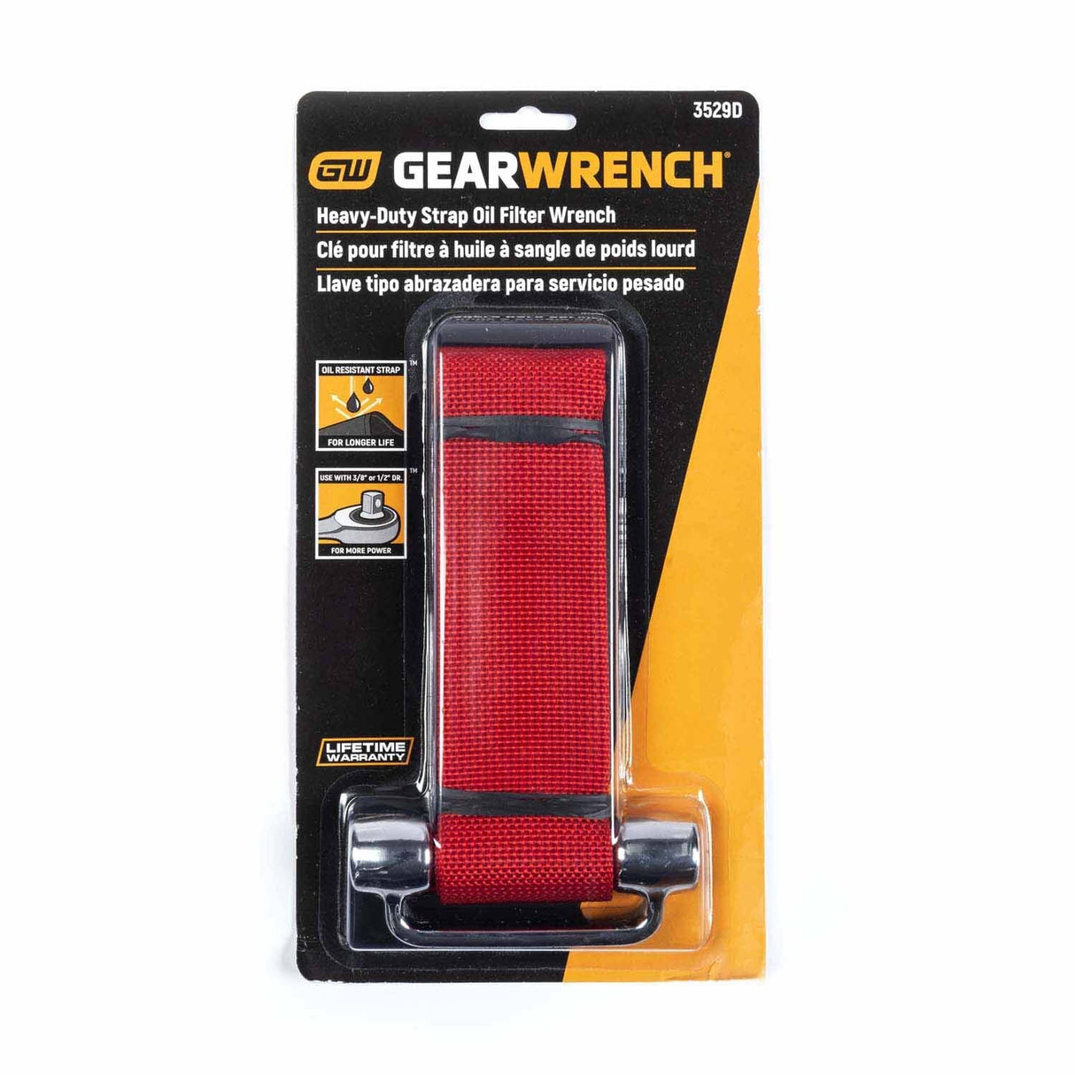 Gearwrench 3529D Heavy-Duty Oil Filter Strap Wrench - 4