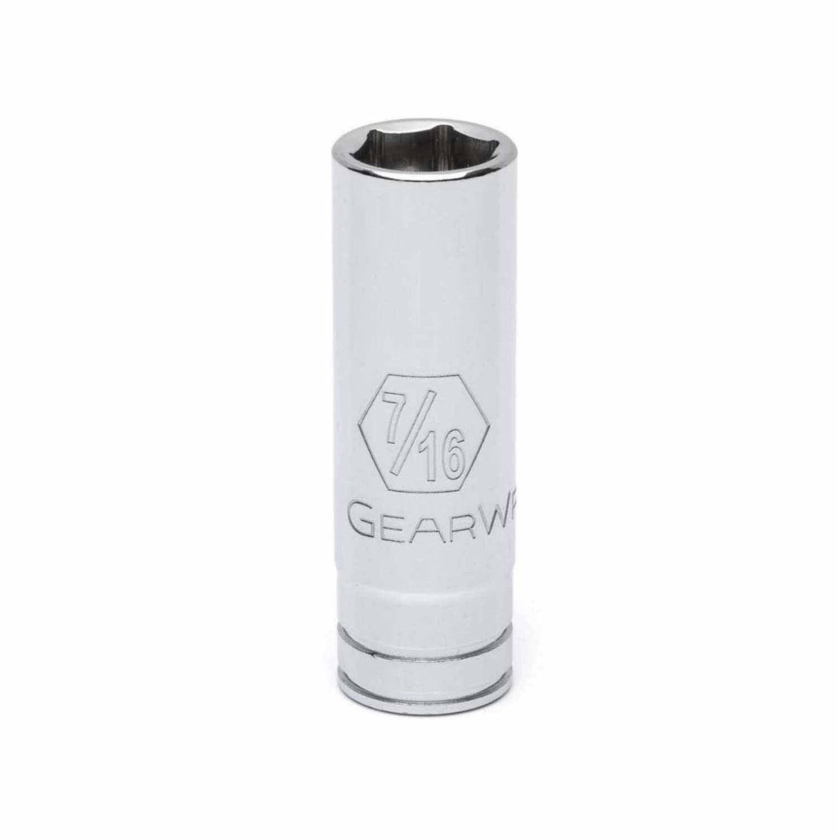 Gearwrench 80122D 1/4" Drive 6 Point Deep SAE Socket 7/16"