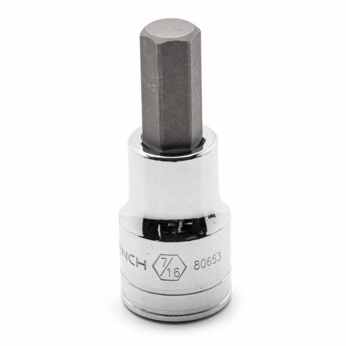 Gearwrench 80653 1/2" Drive Hex Bit SAE Socket 7/16"
