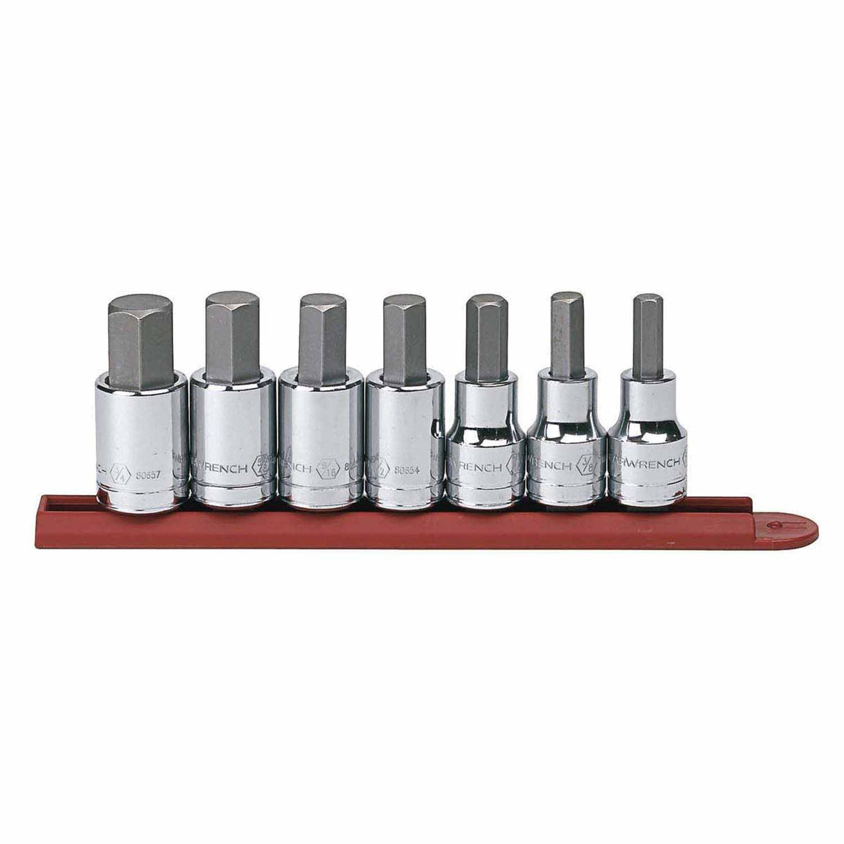 Gearwrench 80721 7 Pc. 1/2" Drive Hex Bit SAE Socket Set
