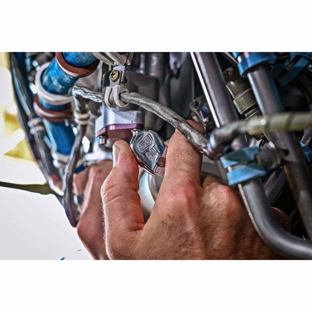 Gearwrench 81011T 1/4" Drive 90-Tooth Teardrop Ratchet 5" - 6