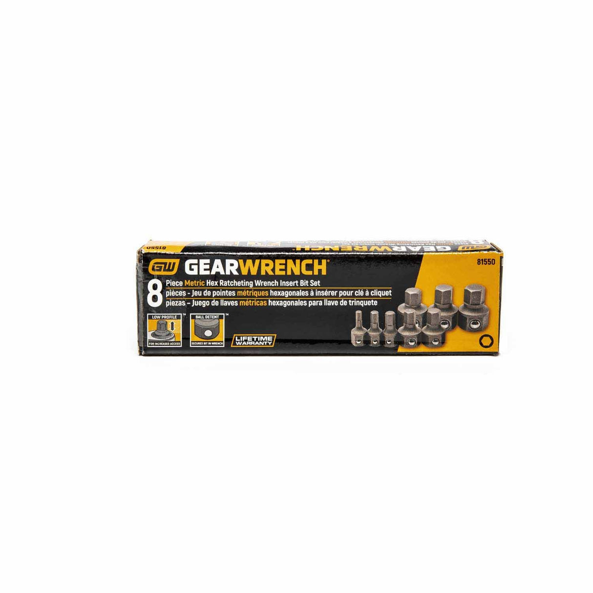 Gearwrench 81550 8 Pc. Metric Hex Insert Bit Set for 6 & 12 Point Wrenches - 3