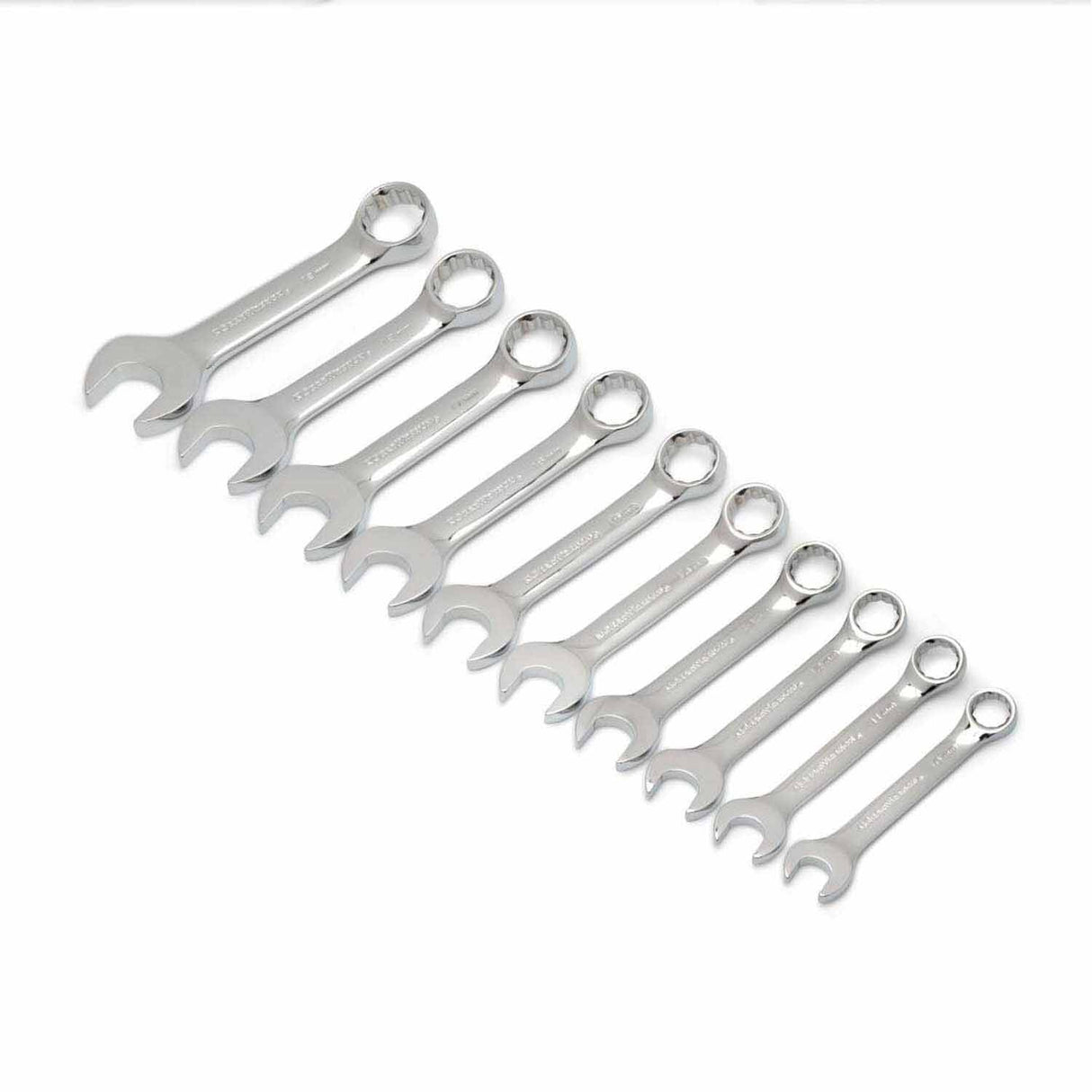 Gearwrench 81904 10 Pc. 12 Point Stubby Combination Metric Wrench Set