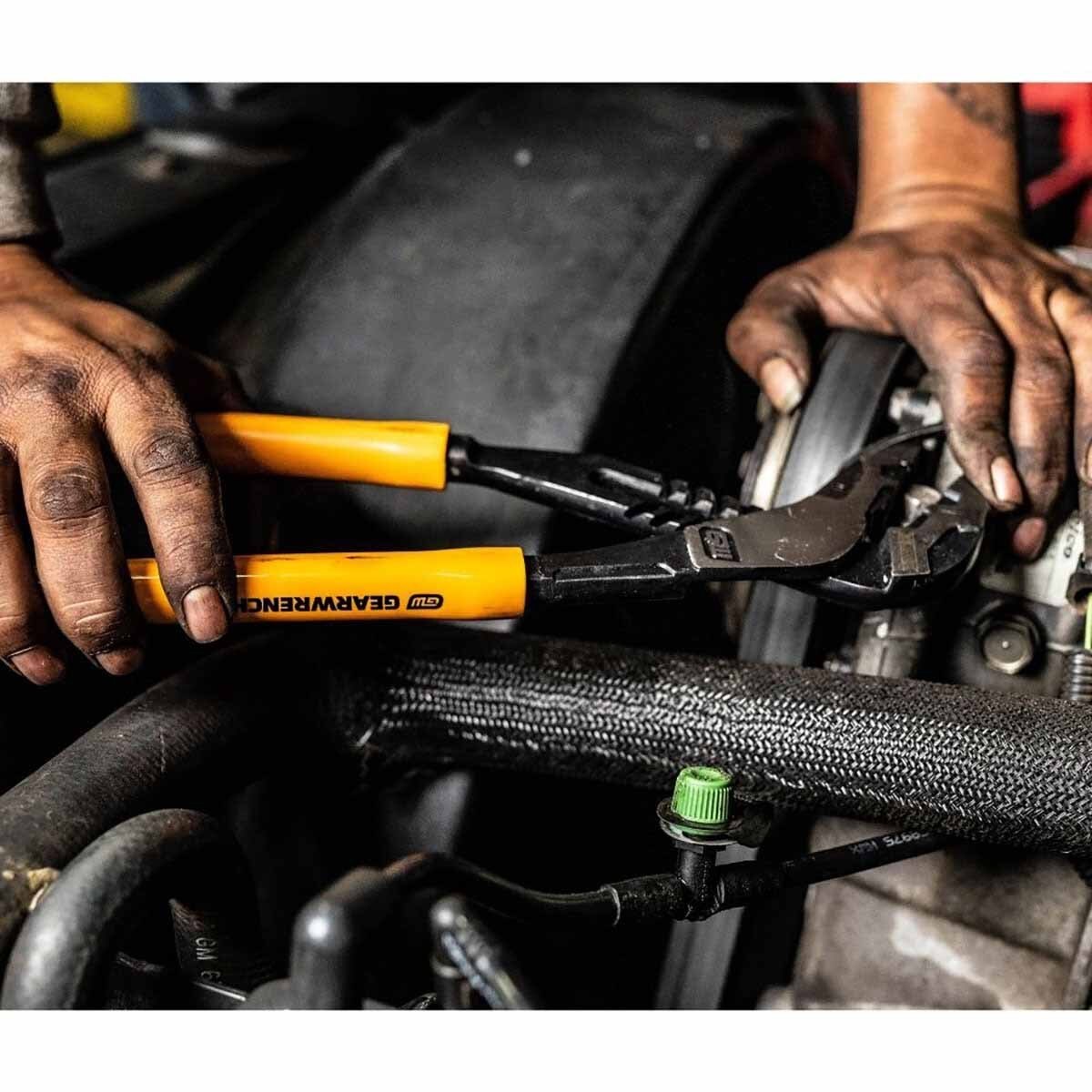 GearWrench 82170 10" Pitbull K9 Straight Jaw Dipped Handle Tongue and Groove Pliers - 4