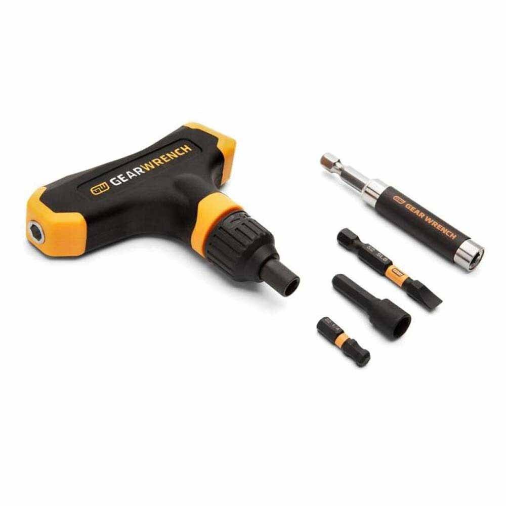 Gearwrench 83535 51 Piece 1/4" Hex Micro Bits Set with Ratcheting T-Handle - 7