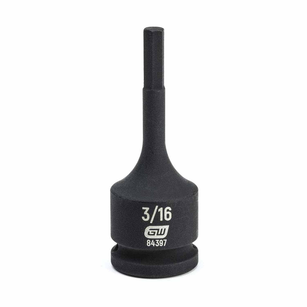 Gearwrench 84397 3/8" Drive Hex Bit Impact SAE Socket 3/16"