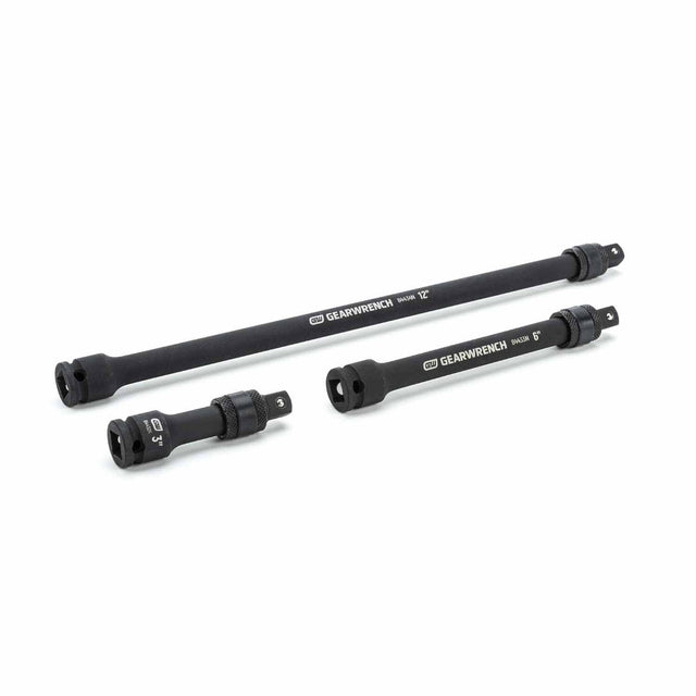 Gearwrench 84927N 3 Pc. 3/8" Drive Impact Locking Extension Set (3", 6" & 12")