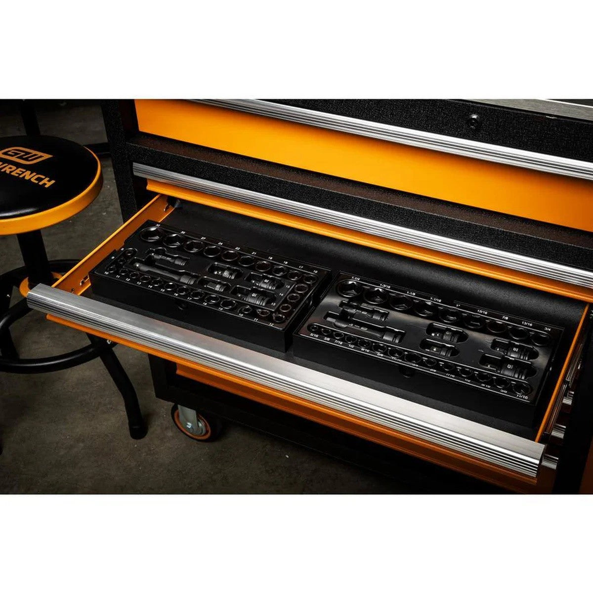 29-Piece SAE 3/8 in. and 1/2 in. Impact Socket Tray Set (29 Piece Set) - 9