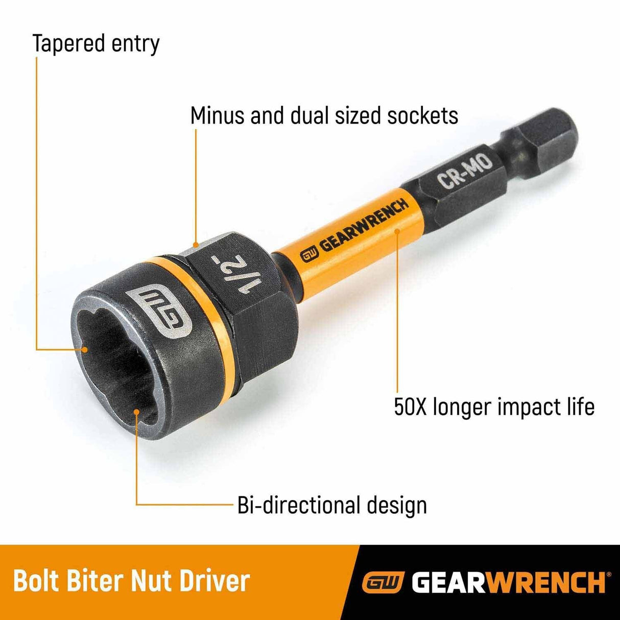 Gearwrench 86178 3/8" Bolt Biter Nut Extractor & Driver - 2