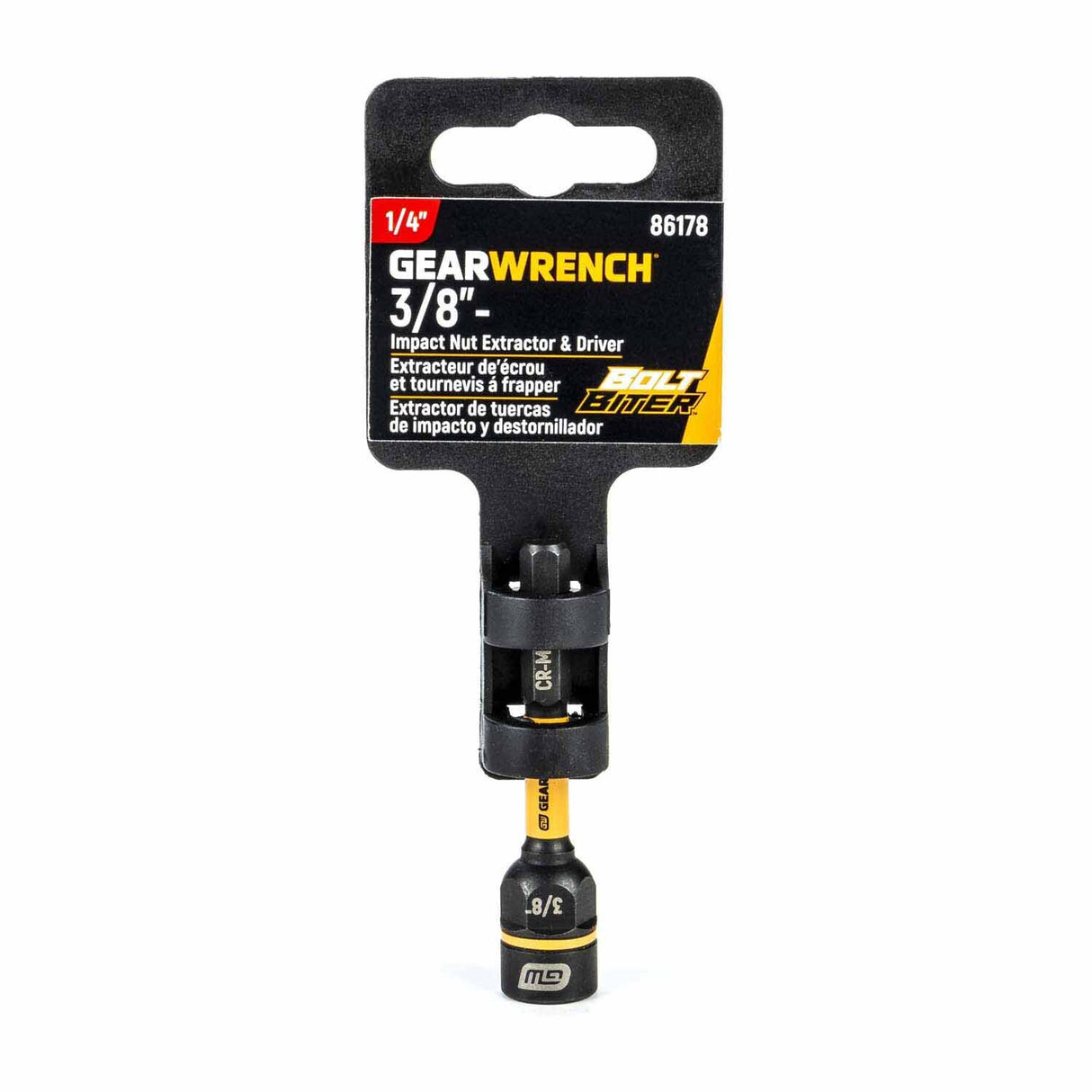Gearwrench 86178 3/8" Bolt Biter Nut Extractor & Driver - 4