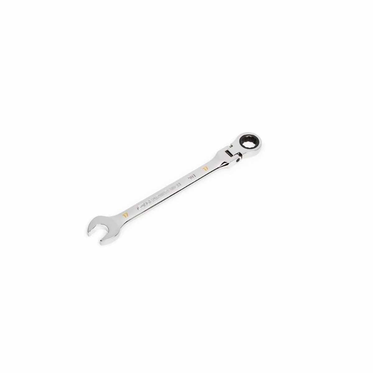 GearWrench 86717 17mm 90-Tooth 12 Point Flex Head Ratcheting Combination Wrench - 2