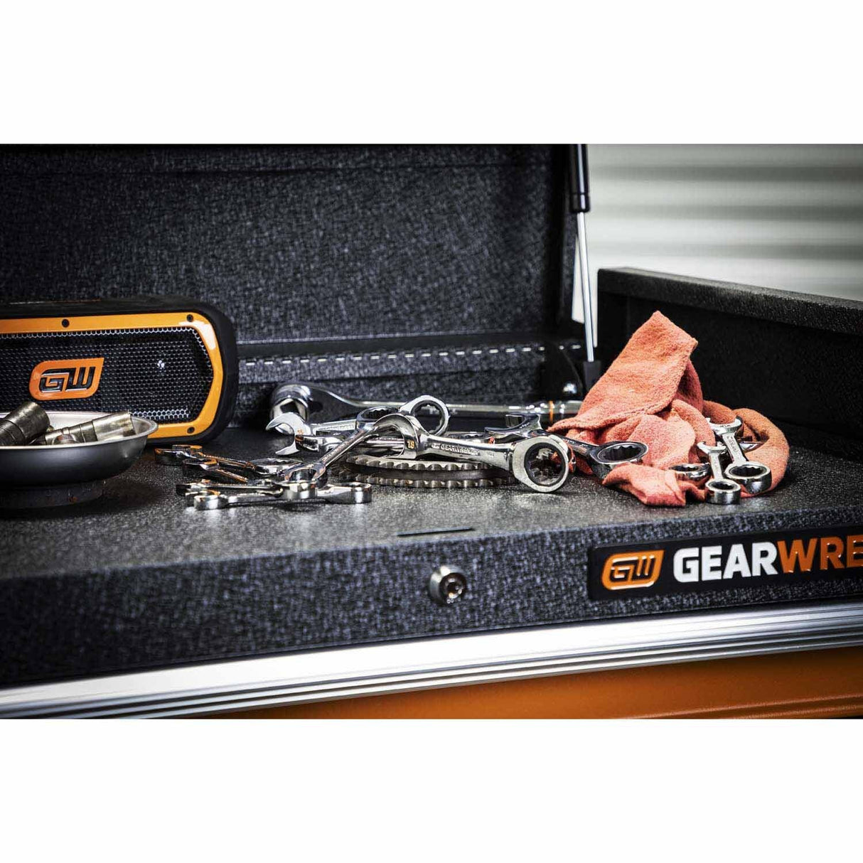 Gearwrench 86859 14 Piece 90-Tooth 12 Point SAE/Metric Stubby Ratcheting Combination Wrench Set - 5