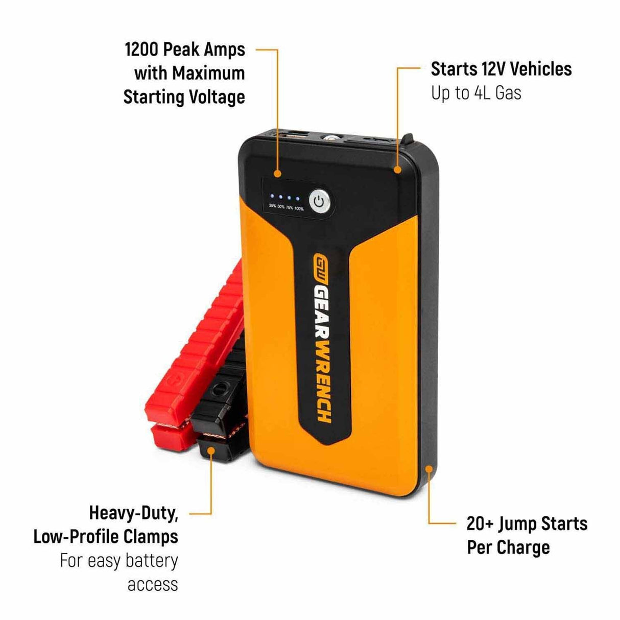 Gearwrench GWLBJ12 1200A 12V Lithium Battery Jump Starter and Powerbank - 2