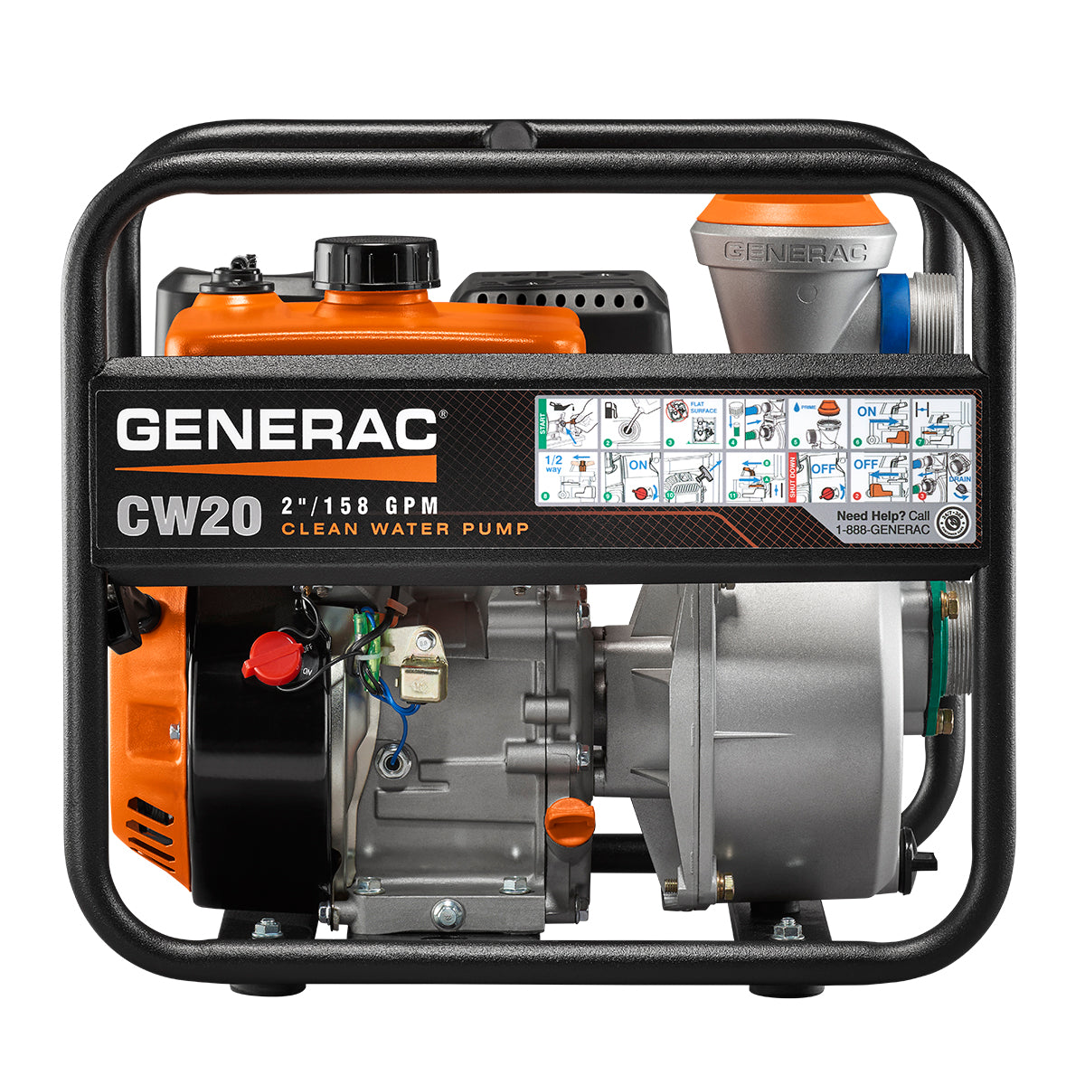 Generac 6918 CW20 2" Clean Water Pump - 3