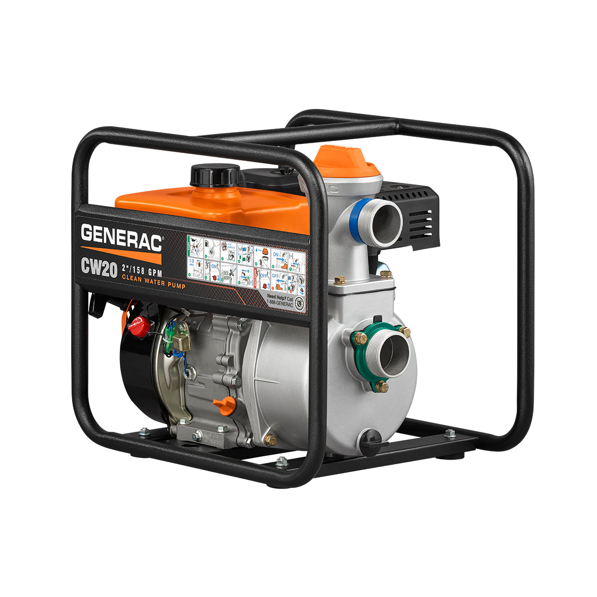 Generac 6918 CW20 2" Clean Water Pump - 4