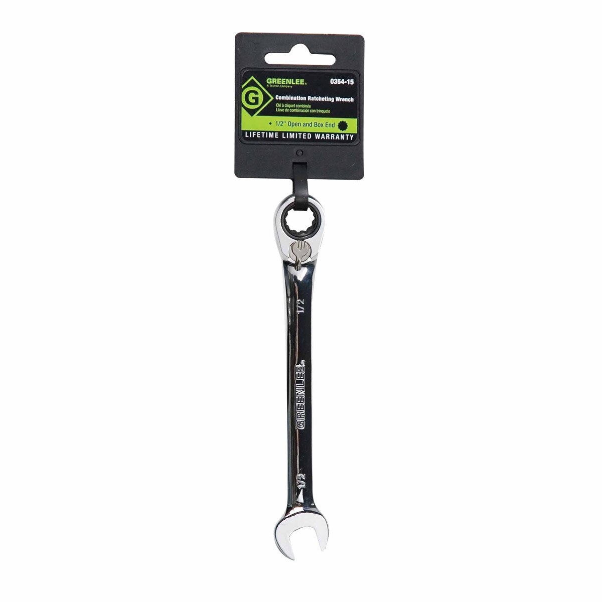 Greenlee 0354-15 Combination Ratcheting Wrench 1/2" - 2