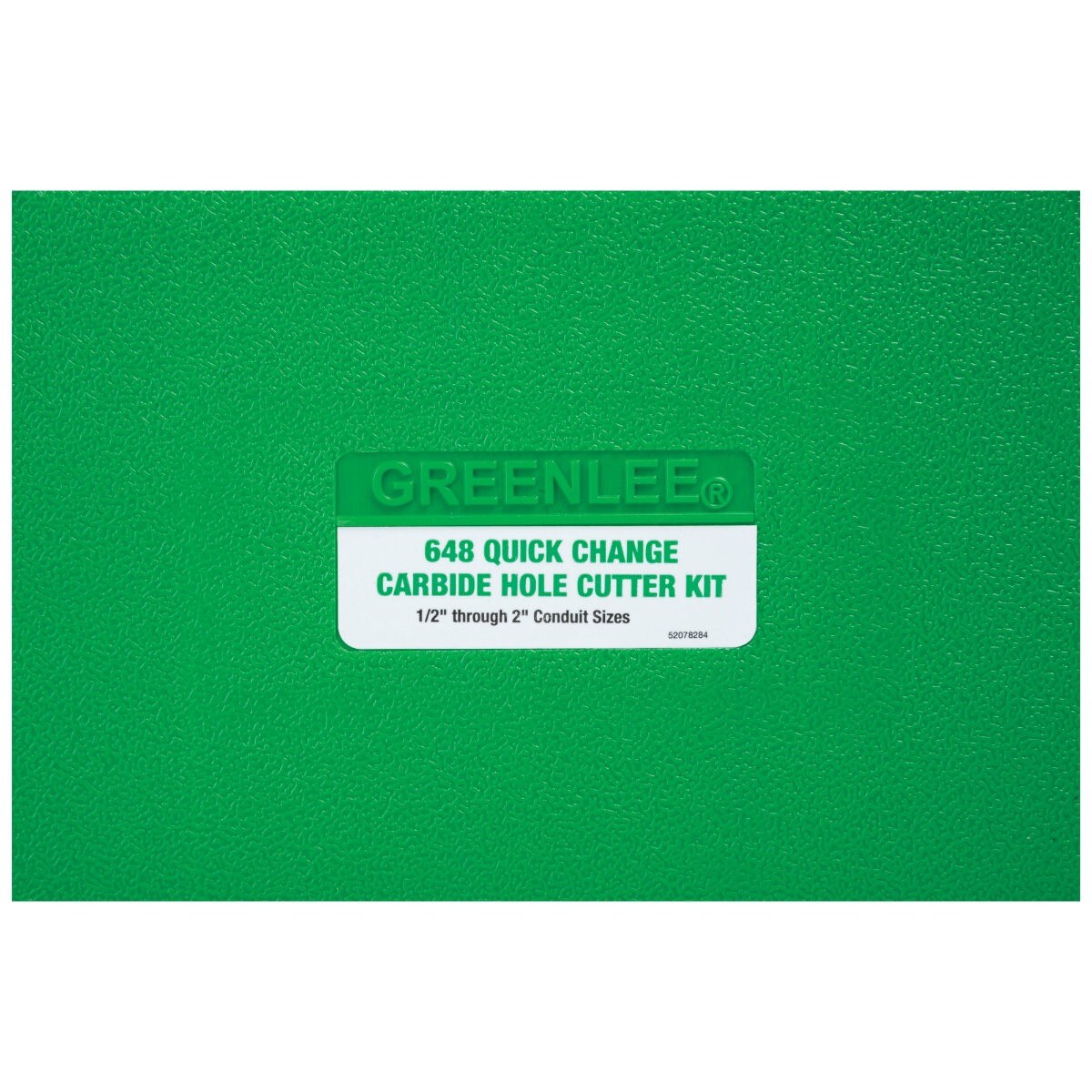 Greenlee 648 8 Piece Quick Change Carbide Hole Cutter Kit, 1/2" - 2-1/2" - 3