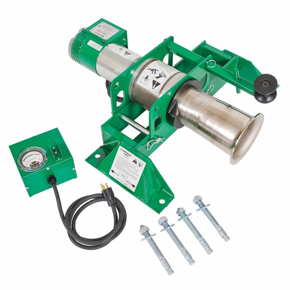 Greenlee 6800 Ultra Tugger 8 Cable Puller with Floor Mount - 8000 lb. - 9